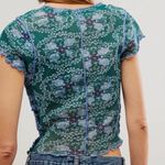 Free People  Oh My Baby Tee In Seagrass Combo Photo 1