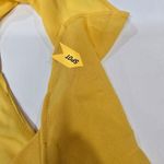LPA  Asymmetrical Ruffle Wrap Dress in Golden Yellow XS Photo 5