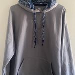Bandana Gray Hoodie Size L Photo 2