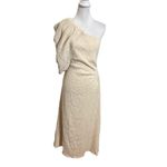 Johanna Ortiz Sea Island One Shoulder Crepon Convertible Midi Dress Size 6 Flaws Photo 2