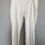 Chico's NWT  Shantung Ava Ankle Antique Ivory Silk Blend Pants Size 3 XL 16 Photo 0