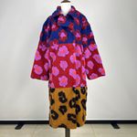 Farm Rio NWOT  Wool Blend Wild Fleece Flowers Coat Size S Multicolor Photo 4