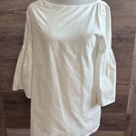 SUNO Top Shirt Womens Small White Cotton Bell Sleeve Work Wear Designer Elegant Photo 4