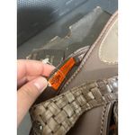 Harley Davidson  Womens Flip Flo Sandals Leather Brown Woven Biker Boho Size 5.5 Photo 3