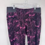 One 5 One  Maternity Pants Womens Large Purple Black Velvet Halloween Whimsigoth Photo 1
