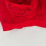 Cacique Red Lace Cotton Unlined Full Coverage Underwire Lace Bow Bra Size 42DD Photo 2
