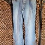 Vintage 90’s Y2K Gasoline Flare Cutout Lace Accent Jeans Size 28 Blue Photo 0