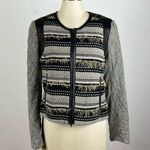 Anthropologie Tracy Reese Quilted Stripe Blazer Jacket Large Photo 0