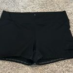 Athleta  black biker shorts Sz L Photo 0
