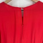 Gianni Bini Mini Dress Womens XS Red Viscose Lace Cutout Detail Keyhole Back Photo 9