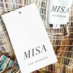 MISA Los Angeles MISA Myka Ikat Strapless Cutout Smocked Cotton Blend Dress Size S NWT Photo 8