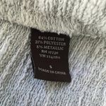 Knox Rose  Silver Metallic Gray Open Front Cardigan Size Small Photo 9