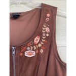 Her Universe Star Wars  Han Solo Brown Embroidered Suede Zipper Dress Costume Med Photo 5