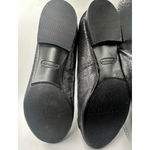Madeline Flats Shoes, Size 7.5 M Black leather upper metallic Photo 8