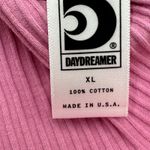 Daydreamer Contrast Stitch Ribbed Mockneck In Lilac Bloom Top NWT Size XL Photo 5