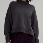 Lululemon Softstreme Turtleneck Pullover Size 8 Gray Knit Oversized Athleisure Photo 0