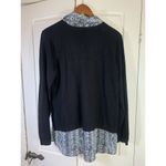 Adrianna Papell ‎ Layered Sweater Shirt Tunic Top Women XL Office Church Career Photo 2