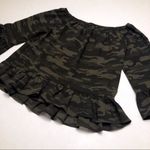 Sanctuary Camo Print Off the Shoulder Julia Top Photo 3