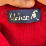 Tulchan 100% Wool Red Dog & Pawprint Sweater Size XL Photo 5