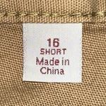 Carhartt  Original‎ Fit Straight Leg Crawford Pant 16 Short Tan High Rise Cargo Photo 4