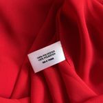 Violet+Claire Cherry Red tie neck blouse coquette girl aesthetic Photo 9