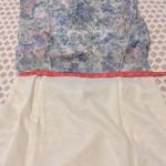 Jessica McClintock Vintage Floral Garden Lace Trim Maxi Prom Bridesmaid Dress Photo 10