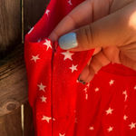 ZARA NWT  RED STAR PATTERNED  SATIN DRESS Photo 5