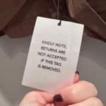 L'Academie  Revolve Chrisa Crop Tie Blouse Olive Green Size Small NWT Linen Photo 5