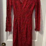Bardot  Red Lace Long Sleeve Cocktail Dress in 2 Photo 0