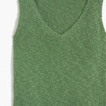 J.Crew NWT Green V Neck Beach Sweater Sz S - BIG SNAG in back needs repair Photo 0