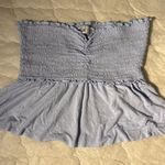 Hollister Blue Peplum Tube Top  Photo 0