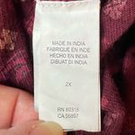 Lucky Brand  Boho Women's Red Patterned Top Photo 7