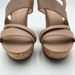 Franco Sarto  Blush/Nude Wedge Heel Sandals Size 10 Photo 2