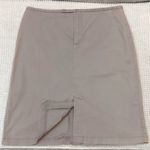 Roxy  Vintage Y2K Mid Length Gray Pencil Front Slit Skirt Size 13 GUC Photo 2