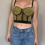 None Gold Cone Rave Festival Top Size Medium Photo 1