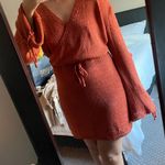 SheIn Orange Sweater Dress Photo 0