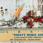 Pumpkin Patch Cross Keychain/Purse Accessory With Tassel Photo 3