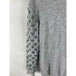 Alythea Beaded Embellished Sleeve Grey Sweater Size Small Photo 1