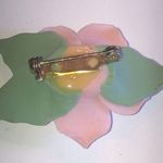 Vintage Delicate Bone China Flower Boho Brooch Shoulder Pin Photo 4