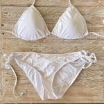 💍White Wedding Triangle & Scrunch Butt String Bikini💍 ~lg White Photo 5