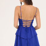 Lucy in the Sky Mini Dress Blue Photo 1