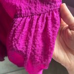 Stine Goya Benedicte Flamingo Pink Tiered Trapeze Mini Dress S Photo 2