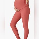 NWT Beyond Yoga Beyond The Bump Heathered coral legging size Large Pink Photo 2
