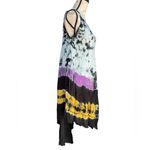 Mamta VTG Tye Dye  Embroidered Sleeveless Scoop Neck High Low Dress - One Size Photo 2