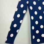Old Navy  blue and white polka dot long sleeve crewneck sweater size small Photo 3