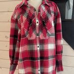 Free People We The Free Layla Plaid Shirt sz M Photo 3