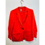 BOSS Burnt Orange Long Sleeve Tie Waist Oversized Blazer Jacket Size US 6 Photo 3
