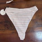 Tularosa  Tasya High Waist Bottom M & Tasya XL Top in Bronze Stripe NWT Photo 4