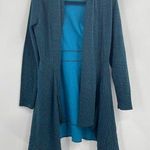 Cut Loose Green Y2k Boho Wrap Around Inset Jacket Deep Sea Cardigan Size Small Photo 0