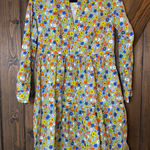 Olivia James Lydia Floral Dress Tiered Flowy Boho Cottagecore Sz XS Blue Photo 0